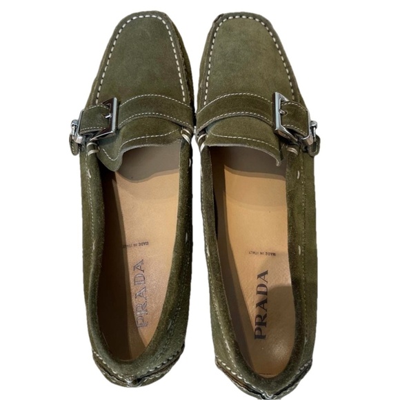 PRADA SUEDE LOAFERS - Picture 1 of 11